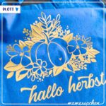 mamassachen - plotterdatei Kürbis mit Blumen hallo herbst